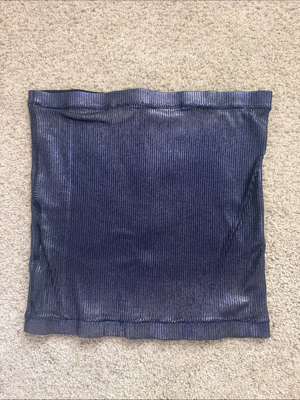 Free People Foil Carrie tube Top size Mexium Ombré Blue Combo